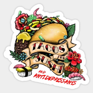 TACOS & SUSHI Sticker